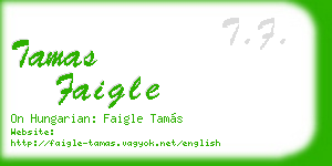 tamas faigle business card
